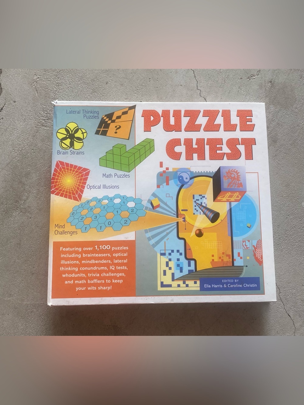 Puzzle Chest Activity Book - Over 1,100 puzzles including brain teasers IQ tests